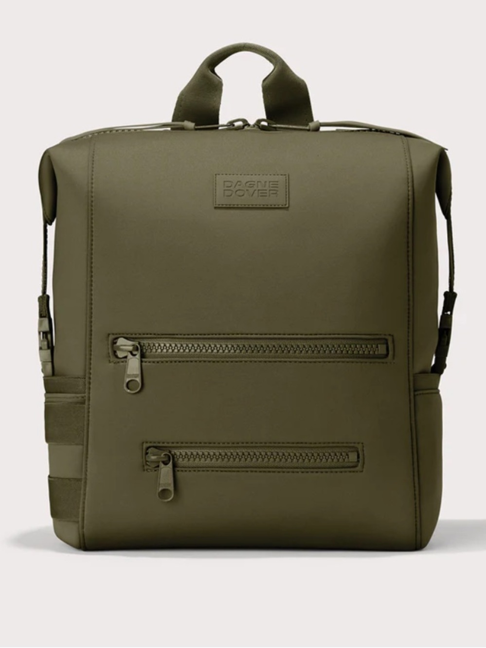Dagne Dover INDI NEOPRENE DIAPER BACKPACK Dark Moss - a deep olive green
